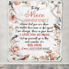 Personalized To My Niece Gifts Blanket From Aunt Uncle Never Feel You Are Alone Birthday Gifts For Niece Graduation Christmas Customized Fleece Blanket | siriusteestore