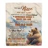 Personalized To My Niece Gifts Blanket From Aunt Uncle Whenever Bear Unique Birthday Gifts For Niece Graduation Christmas Customized Custom Fleece Blanket | siriusteestore
