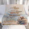 Personalized To My Niece Gifts Blanket From Aunt Uncle Whenever Bear Unique Birthday Gifts For Niece Graduation Christmas Customized Custom Fleece Blanket | siriusteestore