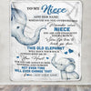 Personalized To My Niece Gifts Blanket From Aunt Uncle Whenever Elephant Unique Birthday Gifts For Niece Graduation Christmas Customized Custom Fleece Blanket | siriusteestore