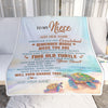 Personalized To My Niece Gifts Blanket From Aunt Uncle Whenever Turtle Unique Birthday Gifts For Niece Graduation Christmas Customized Custom Fleece Blanket | siriusteestore
