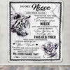 Personalized To My Niece Gifts Blanket From Aunt Uncle Whenever White Tiger Unique Birthday Gifts For Niece Graduation Christmas Customized Fleece Blanket | siriusteestore