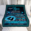 Personalized To My Niece Gifts Blanket From Uncle Promise To Love You Gifts For Niece Birthday Graduation Christmas Custom Fleece Throw Blanket | siriusteestore