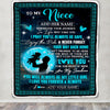 Personalized To My Niece Gifts Blanket From Uncle Promise To Love You Gifts For Niece Birthday Graduation Christmas Custom Fleece Throw Blanket | siriusteestore