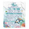 Personalized To My Niece Gifts Blanket Turtle I Love You Forever From Aunt Auntie Uncle Niece Birthday Gifts Christmas Graduation Customized Fleece Blanket | siriusteestore