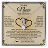 Alluring Beauty Necklace 14K White Gold Finish | 1 | Personalized To My Niece Gifts From Aunt Niece Birthday Gifts Jewelry For Women Aunt Niece Pendant Necklace Christmas Custom Gift Box Message Card | https://siriusteestore.