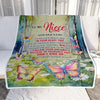 Personalized To My Niece Gifts From Aunt Uncle Blanket Don't Give Up Butterfly Gifts For Niece Birthday Graduation Christmas Customized Fleece Throw Blanket | siriusteestore