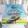 Personalized To My Niece Gifts From Aunt Uncle Blanket Don't Give Up Elephant Gifts For Niece Birthday Graduation Christmas Customized Fleece Throw Blanket | siriusteestore