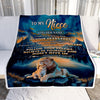 Personalized To My Niece Gifts From Aunt Uncle Blanket Don't Give Up Lion Gifts For Niece Birthday Graduation Christmas Customized Fleece Throw Blanket | siriusteestore