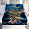 Personalized To My Niece Gifts From Aunt Uncle Blanket Don't Give Up Tiger Gifts For Niece Birthday Graduation Christmas Customized Fleece Throw Blanket | siriusteestore