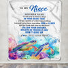 Personalized To My Niece Gifts From Aunt Uncle Blanket Don't Give Up Turtle Gifts For Niece Birthday Graduation Christmas Customized Fleece Throw Blanket | siriusteestore