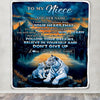Personalized To My Niece Gifts From Aunt Uncle Blanket Don't Give Up White Tiger Gifts For Niece Birthday Graduation Christmas Customized Fleece Throw Blanket | siriusteestore