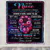 Personalized To My Niece Gifts From Aunt Uncle Blanket Dream Catcher Birthday Gifts For Niece Graduation Valentines Day Christmas Customized Fleece Blanket | siriusteestore