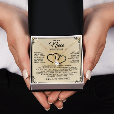 Alluring Beauty Necklace 18K Yellow Gold Finish | 2 | Personalized To My Niece Gifts From Uncle Niece Birthday Gifts Jewelry For Women Uncle Niece Pendant Necklace Christmas Custom Gift Box Message Card | https://siriusteestore.
