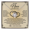 Love Knot Necklace 14K White Gold Finish | 1 | Personalized To My Niece Gifts From Uncle Niece Birthday Gifts Jewelry For Women Uncle Niece Pendant Necklace Christmas Custom Gift Box Message Card | https://siriusteestore.