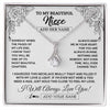 Alluring Beauty Necklace 14K White Gold Finish | 1 | Personalized To My Niece Gifts Necklace From Aunt Uncle Someday When The Pages Birthday Gifts Niece Christmas Graduation Custom Jewelry Gift Box Message Card | https://siriusteestore.