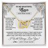 Interlocking Hearts Necklace 18K Yellow Gold Finish | 1 | Personalized To My Niece Gifts Necklace From Aunt Uncle Someday When The Pages Birthday Gifts Niece Christmas Graduation Custom Jewelry Gift Box Message Card | https://siriusteestore.