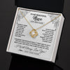 Love Knot Necklace 18K Yellow Gold Finish | 2 | Personalized To My Niece Gifts Necklace From Aunt Uncle Someday When The Pages Birthday Gifts Niece Christmas Graduation Custom Jewelry Gift Box Message Card | https://siriusteestore.