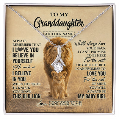 Alluring Beauty Necklace 14K White Gold Finish | 1 | Personalized To My Niece Gifts Necklace From Uncle Always Remember Lion Gifts For Niece Birthday Graduation Christmas Custom Gift Box Message Card | https://siriusteestore.