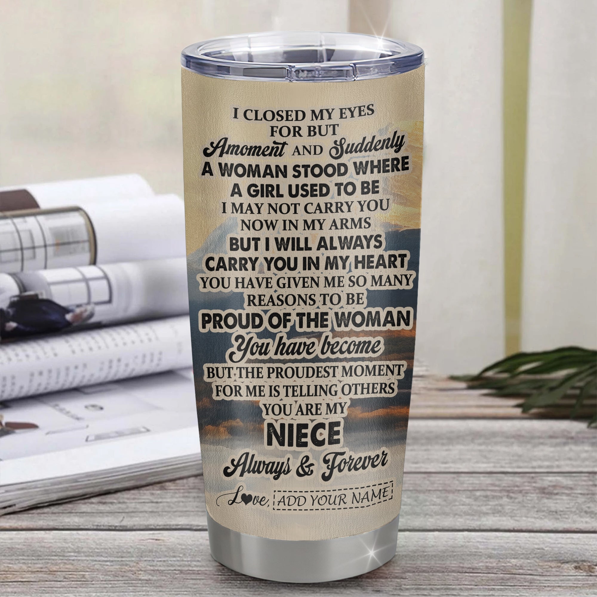 Personalized To My Niece Gifts Tumbler Tiger From Aunt Uncle Auntie You Are My Niece Birthday Gifts Graduation Christmas Custom Stainless Steel Travel Mug Shirt & Hoodie | siriusteestore