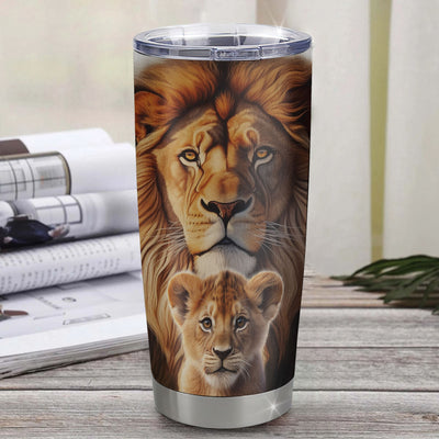 Personalized To My Niece Lion Tumbler From Uncle I Closed My Eyes Great Niece Birthday Gifts Graduation Christmas Custom Stainless Steel Cup Travel Mug | siriusteestore