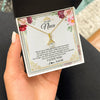 Alluring Beauty Necklace 18K Yellow Gold Finish | 2 | Personalized To My Niece Necklace From Aunt There Was A Little Girl Niece Birthday Gifts Jewelry Graduation Christmas Customized Gift Box Message Card | siriusteestore