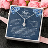 Alluring Beauty Necklace 14K White Gold Finish | 2 | Personalized To My Niece Necklace From Uncle Proud Of You Birthday Gifts For Niece Jewelry Gifts Graduation Christmas Customized Gift Box Message Card | https://siriusteestore.