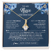 Alluring Beauty Necklace 18K Yellow Gold Finish | 1 | Personalized To My Niece Necklace From Uncle Proud Of You Birthday Gifts For Niece Jewelry Gifts Graduation Christmas Customized Gift Box Message Card | https://siriusteestore.