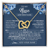 Interlocking Hearts Necklace 18K Yellow Gold Finish | 1 | Personalized To My Niece Necklace From Uncle Proud Of You Birthday Gifts For Niece Jewelry Gifts Graduation Christmas Customized Gift Box Message Card | https://siriusteestore.