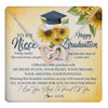 Interlocking Hearts Necklace Stainless Steel & Rose Gold Finish | 1 | Personalized To My Niece On Her Graduation Day Necklace Flower I Love You I'm Proud Of You Class of 2024 Niece Jewelry Customized Gift Box Message Card | siriusteestore