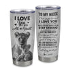 Personalized To My Niece Tumbler From Aunt Auntie Stainless Steel Cup I Love You With All My Heart Niece Birthday Graduation Christmas Travel Mug | siriusteestore