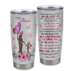 Personalized To My Niece Tumbler From Aunt Auntie Stainless Steel Cup Wherever Your Journey Tree Butterfly Niece Birthday Graduation Christmas Travel Mug | siriusteestore