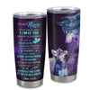 Personalized To My Niece Tumbler From Aunt Auntie Uncle Stainless Steel Cup Wolf Moon My Love For You Is Forever Niece Birthday Gifts Christmas Custom Travel Mug | siriusteestore