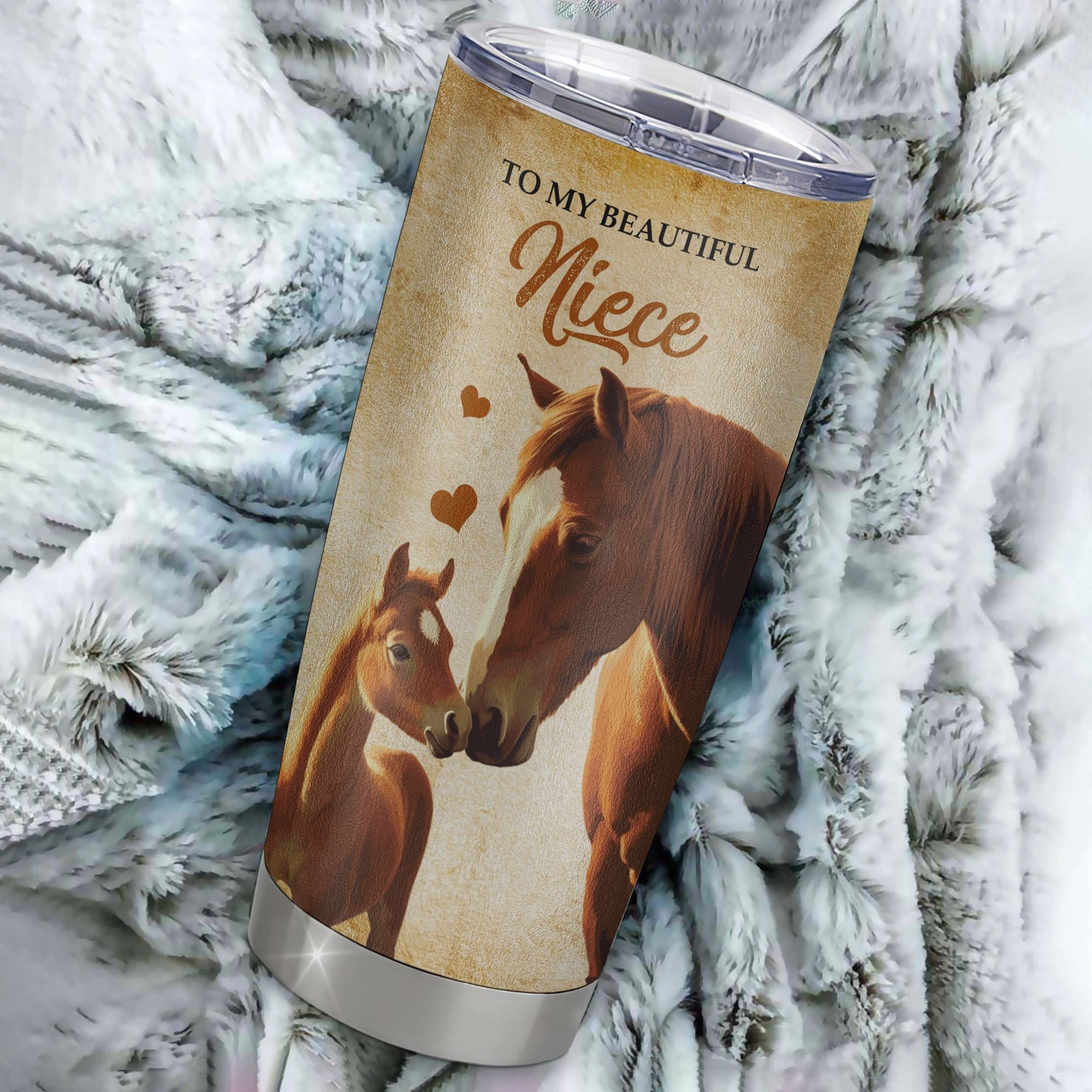 Personalized To My Niece Tumbler From Aunt Uncle Stainless Steel Cup Always Remember I Love You Horse Niece Birthday Gifts Graduation Christmas Custom Travel Mug | siriusteestore