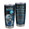 Personalized To My Niece Tumbler From Aunt Uncle Stainless Steel Cup This Old Wolf Love Niece Birthday Gifts Graduation Christmas Custom Travel Mug | siriusteestore