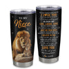 Personalized To My Niece Tumbler From Uncle Stainless Steel Cup Live Laugh Love Lion Niece Birthday Gifts Positive Graduation Christmas Custom Travel Mug | siriusteestore