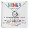 Forever Love Necklace 14K White Gold Finish | 1 | Personalized To My Nonna Necklace From Grandkids Granddaughter We Squeezed This Necklace Nonna Birthday Mothers Day Jewelry Customized Gift Box Message Card | siriusteestore