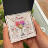 Love Knot Necklace 18K Yellow Gold Finish | 2 | Personalized To My Nonna Necklace From Grandkids Never Forget That I Love You You Mean The World Nonna Birthday Mothers Day Jewelry Customized Gift Box Message Card | siriusteestore