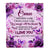 Personalized To My Oma Gifts Blanket From Granddaughter Grandson Purple Floral Birthday Gifts For Oma Mothers Day Thanksgiving Christmas Custom Fleece Blanket | siriusteestore