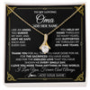 Alluring Beauty Necklace 18K Yellow Gold Finish | 1 | Personalized To My Oma Necklace Gifts Meaningful Gift To Oma From Granddaughter Without You There Is No Me Mothers Day Birthday Gift Box Message Card | https://siriusteestore.