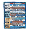 Personalized To My Pop Pop Blanket From Grandchildren Grandkids Wood Best Gifts For Great Pop Pop Birthday Fathers Day Christmas Customized Fleece Blanket | siriusteestore