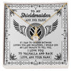 Alluring Beauty Necklace 18K Yellow Gold Finish | 1 | Personalized To My Shieldmaiden Necklace Viking Jewelry For Women I Love You Valhalla Gift For Wife Girlfriend Birthday Christmas Custom Gift Box Message Card | https://siriusteestore.
