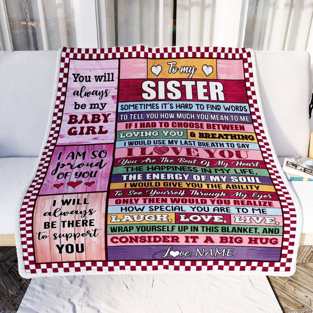 Sister on sale blanket throws