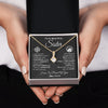 Alluring Beauty Necklace 18K Yellow Gold Finish | 2 | Personalized To My Sister Necklace From Brother I Wish You The Strength Sister Birthday Graduation Inspirational Customized Gift Box Message Card | siriusteestore.myshopify