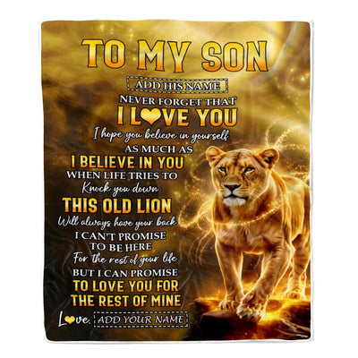 Personalized To My Son Birthday Gifts From Mom Mother Blanket I Love You Son Gifts Graduation Christmas Gift Ideas For Men Customized Fleece Throw Blanket | siriusteestore