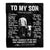 Personalized To My Son Blanket From Dad Father Sometimes It's Hard Son Birthday Gifts Graduation Christmas Customized Fleece Throw Blanket | siriusteestore