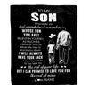 Personalized To My Son Blanket From Dad Father Whenever You Feel Overwhelmed Son Birthday Graduation Christmas Customized Fleece Throw Blanket | siriusteestore