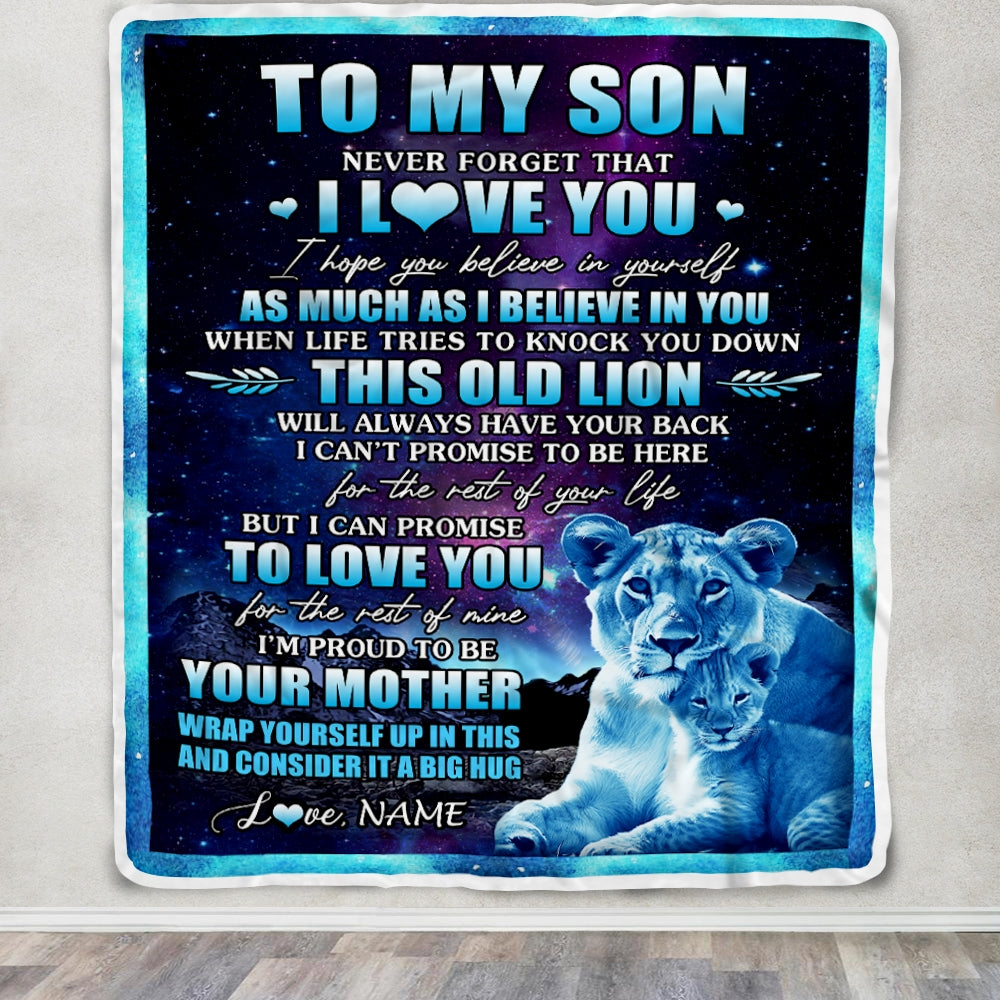 MOM SON MUG to My Son Never Forget That I Love You Tiger