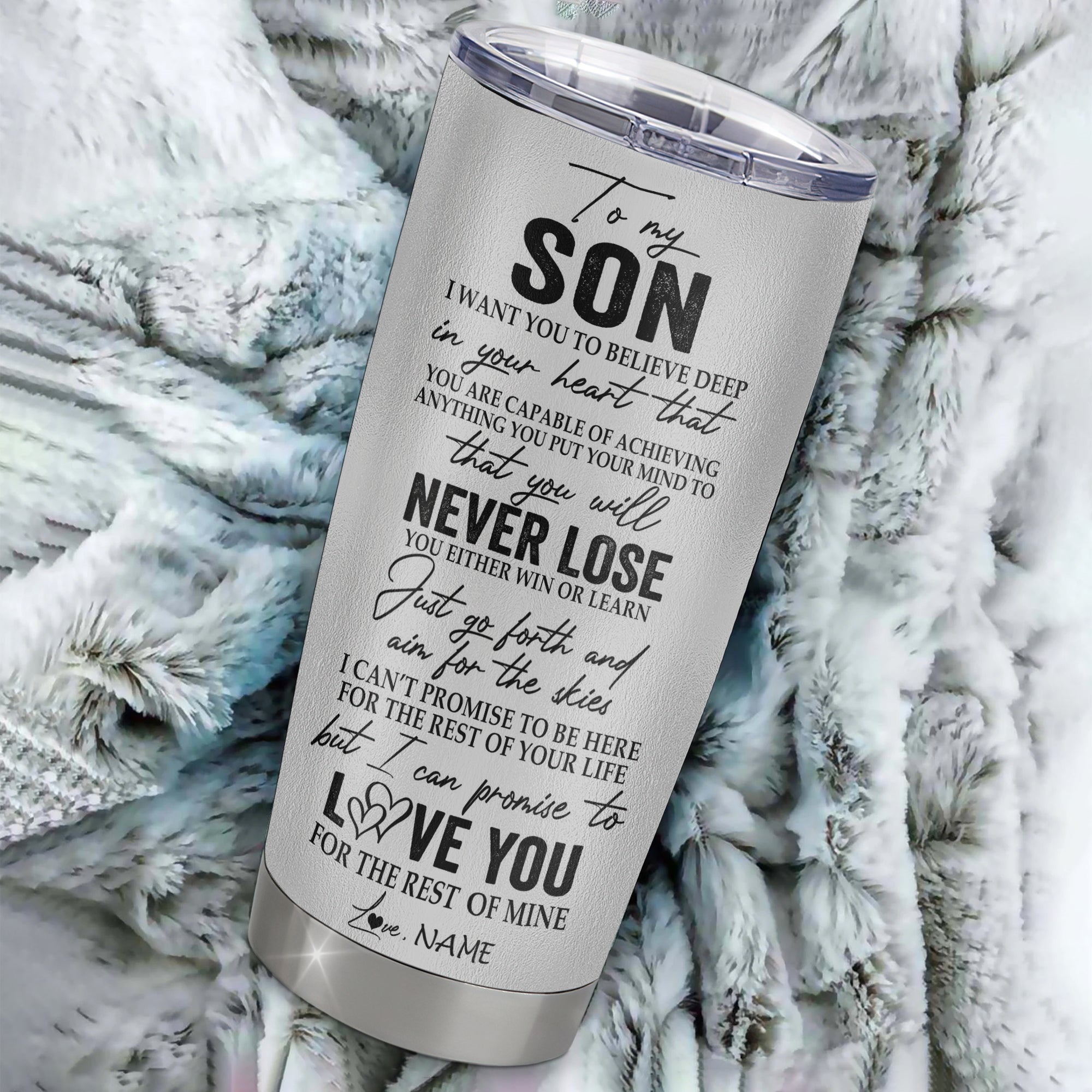To my son in Law Tumbler 20oz - Gift For Son - Birthday Gift From Dad