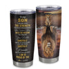 Personalized To My Son From Mom Dad Mother Stainless Steel Tumbler Cup I Wish You The Strength Lion Son Birthday Graduation Christmas Travel Mug | siriusteestore